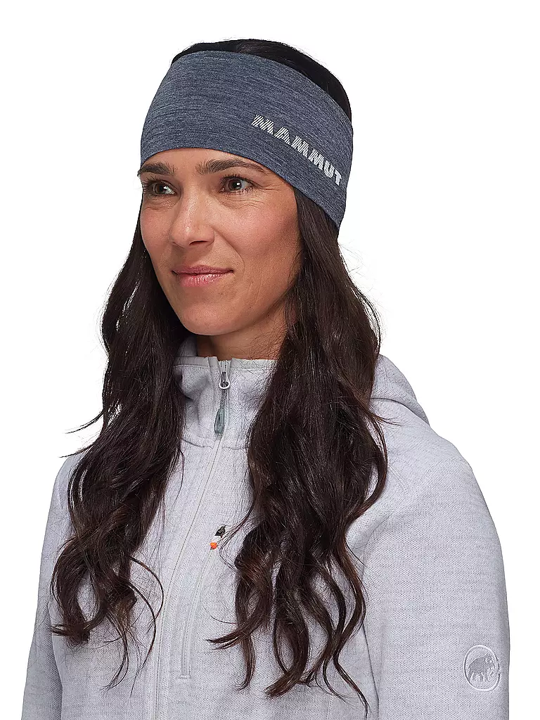 MAMMUT | Fascia per capelli Tree Wool | Blu scuro