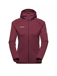 MAMMUT | Giacca in pile da donna Aconcagua Light ML con cappuccio | Rosso scuro