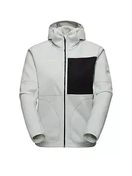 MAMMUT | Giacca in pile da donna Tamaro con cappuccio | Verde chiaro