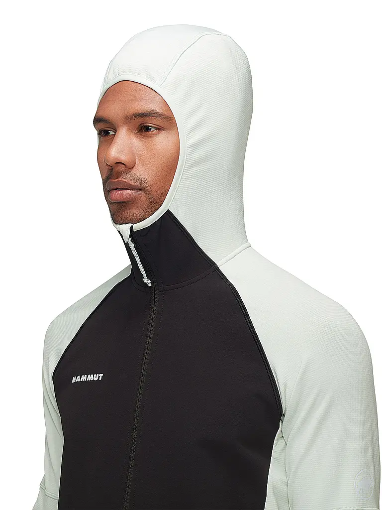 MAMMUT | Giacca in pile da uomo Massone con cappuccio |