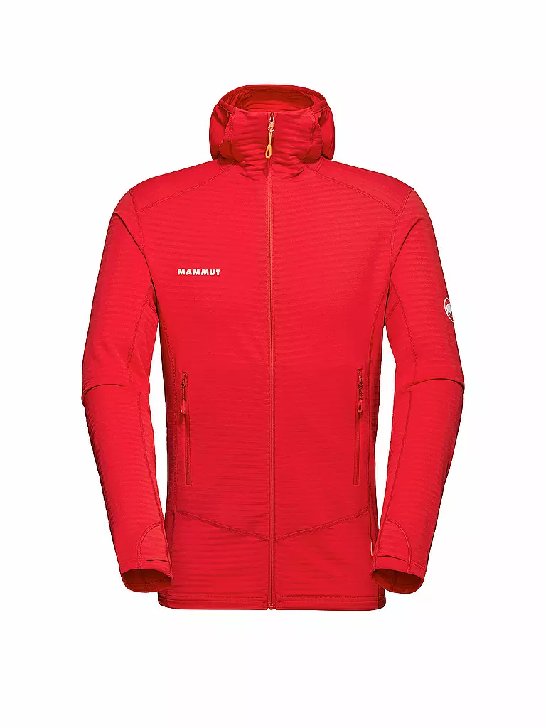 MAMMUT | Giacca in pile da uomo Taiss Light ML con cappuccio | Rosso