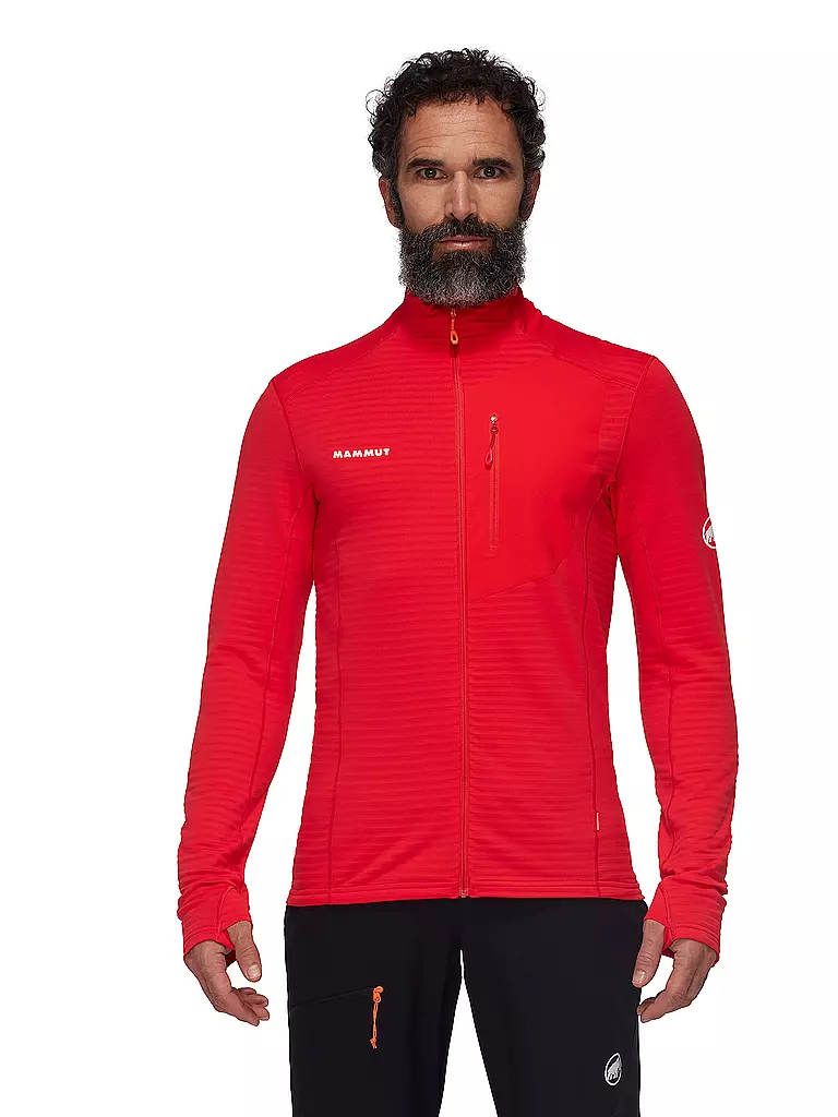MAMMUT | Giacca in pile da uomo Taiss Light ML | Rosso