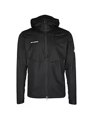 MAMMUT | Giacca softshell da uomo Ultimate VII con cappuccio | Nero