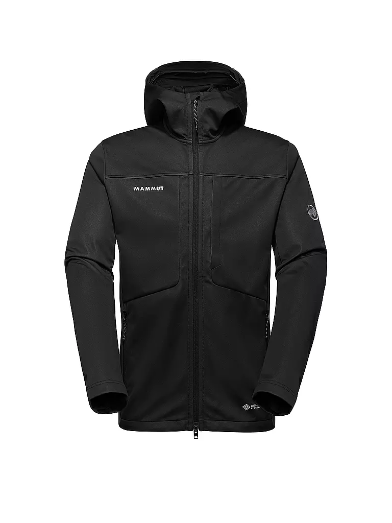 MAMMUT | Giacca softshell da uomo Ultimate VIII con cappuccio | Nero