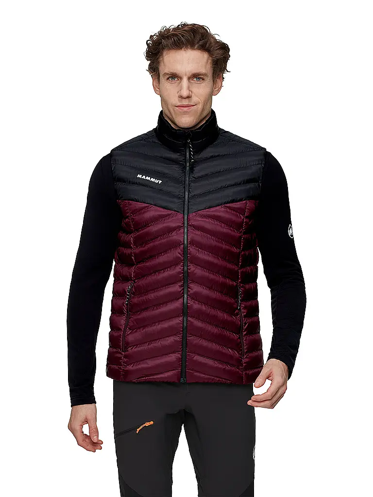 MAMMUT | Gilet isolante Albula da uomo | Rosso scuro
