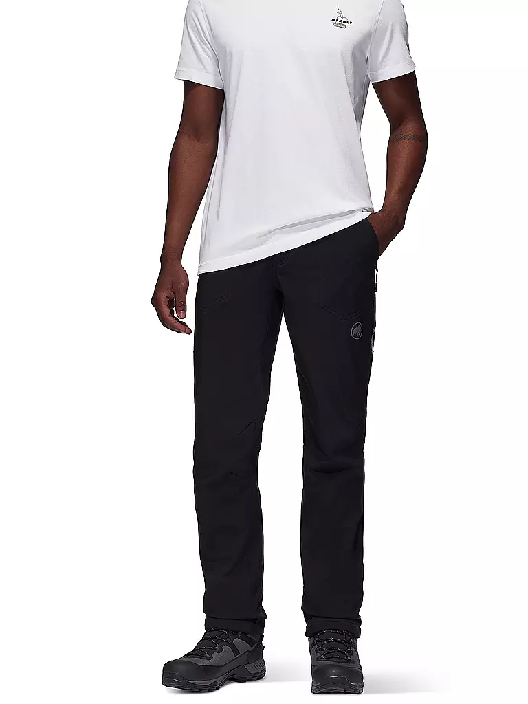 MAMMUT | Herren Softshell Wanderhose Rundbold Winter | Nero