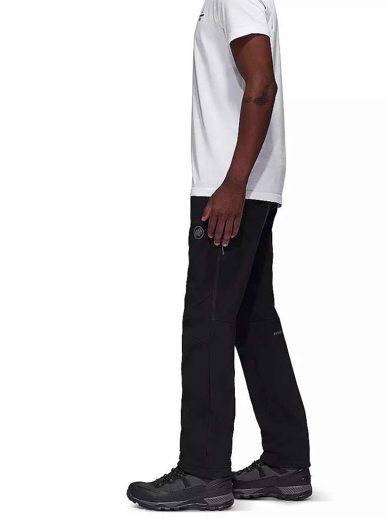 MAMMUT | Herren Softshell Wanderhose Rundbold Winter | Nero