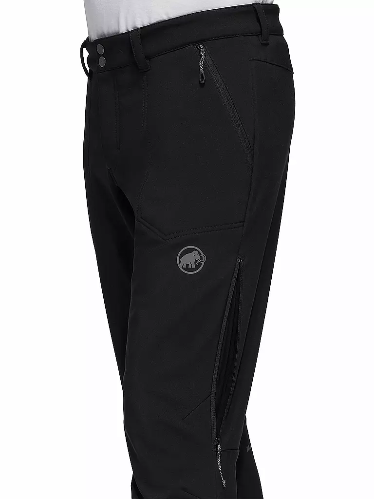MAMMUT | Herren Softshell Wanderhose Rundbold Winter | Nero