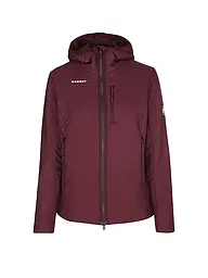 MAMMUT | Isogiacca da donna Rime con cappuccio | Rosso scuro