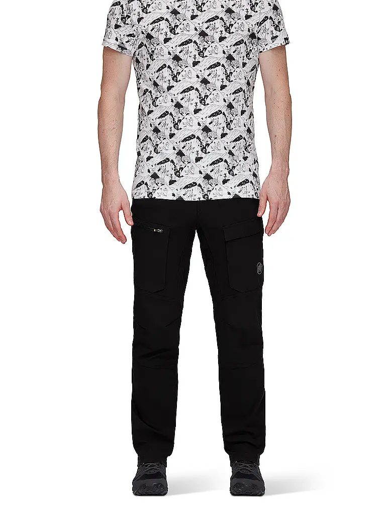 MAMMUT | Pantaloni da trekking ibridi Zinal da uomo | Nero