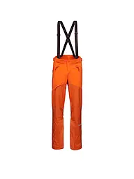 MAMMUT | Pantaloni da uomo softshell da alpinismo Eiger Nordwand Pro con bretelle | Arancione
