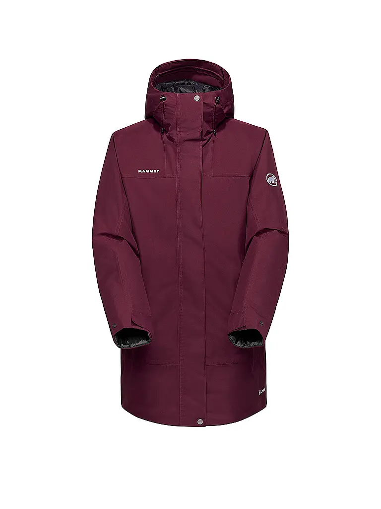 MAMMUT | Parka invernale da donna Treeline HS Thermo con cappuccio | Rosso scuro