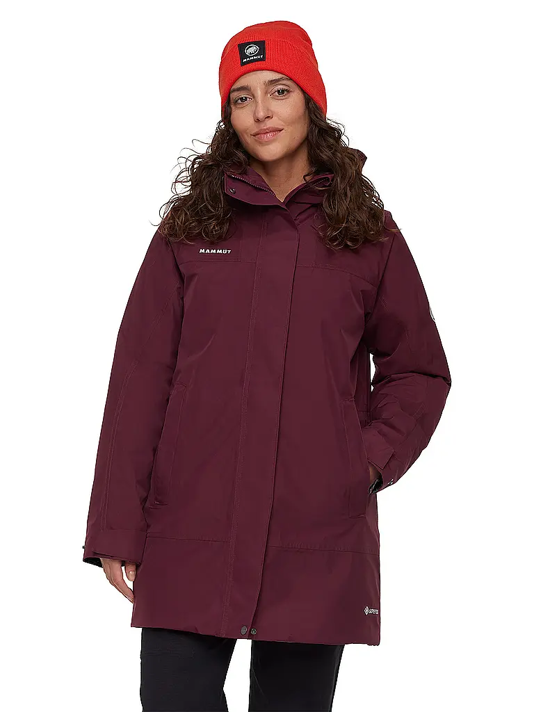 MAMMUT | Parka invernale da donna Treeline HS Thermo con cappuccio | Rosso scuro