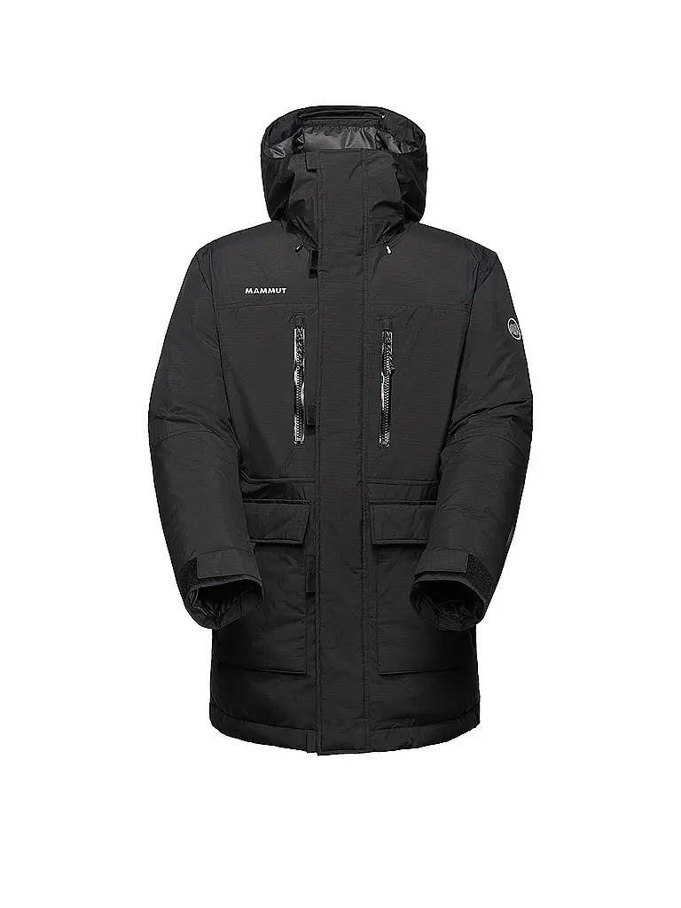 MAMMUT | Parka invernale da uomo Arctic IN con cappuccio isolato | Nero
