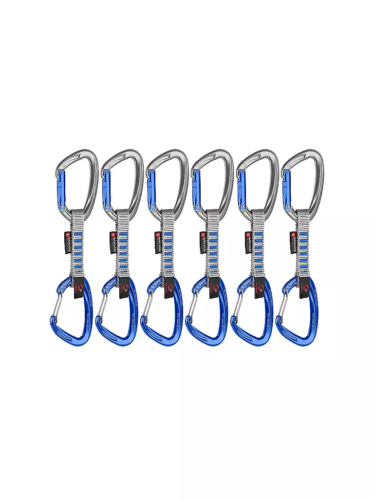 MAMMUT | Set da 6 Crag Keylock Wire 10 cm Indicator Express | Argento