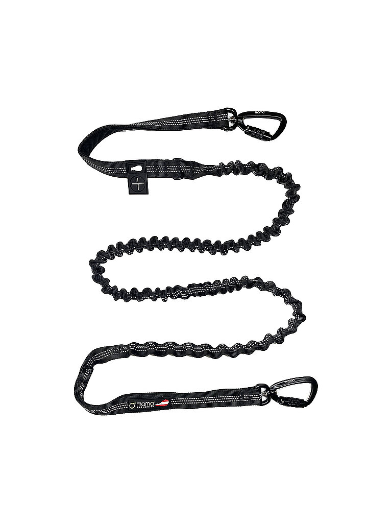 Guinzaglio per cani Mamo Bungee Leash Austria Edition 185cm nero 25MM