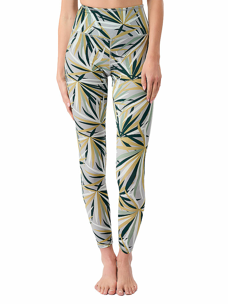 Tight da yoga stampati da donna verde XS