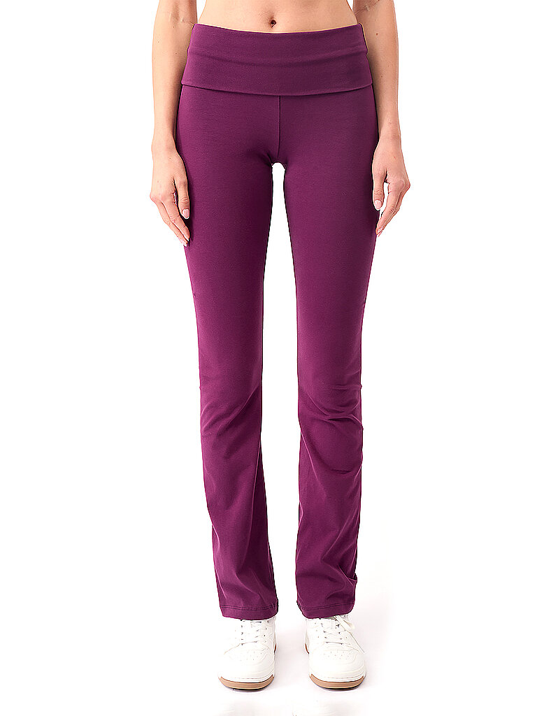 Pantaloni da yoga da donna classici con risvolto bacca XS