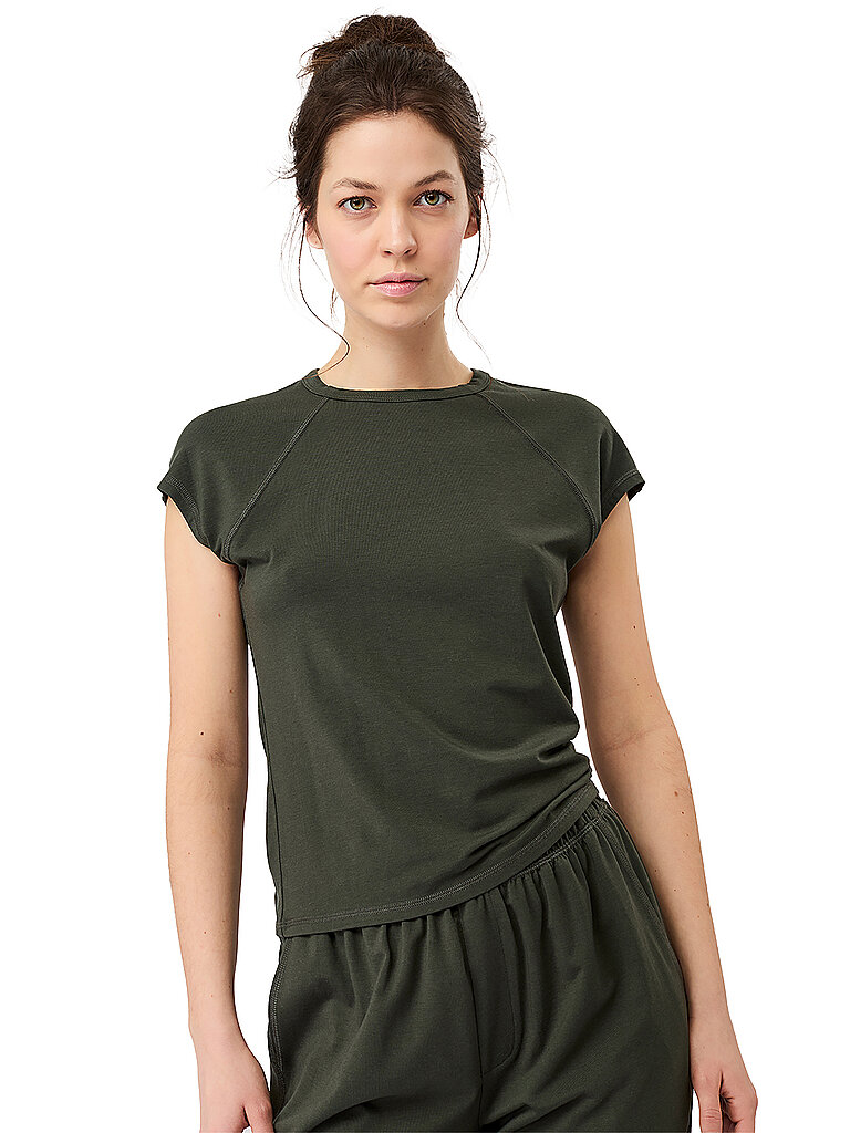 Yogashirt da donna slim fit verde scuro M