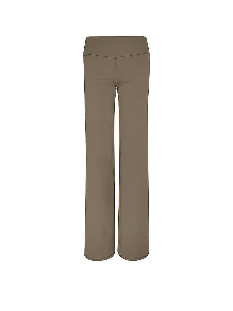 Pantaloni Yoga Donna Workout Wide marrone XS