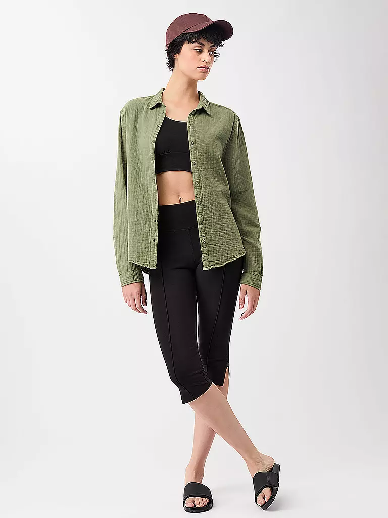 MANDALA | Blusa da yoga da donna Tulum | Verde scuro