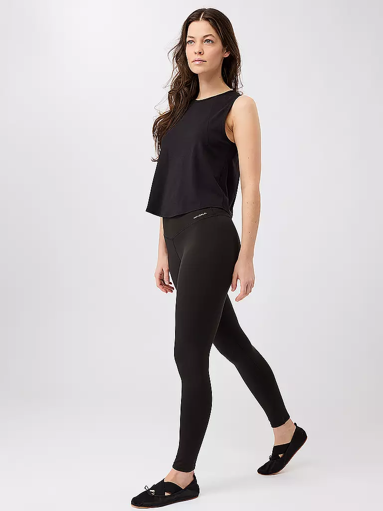 MANDALA | Canotta da yoga cropped da donna | Nero