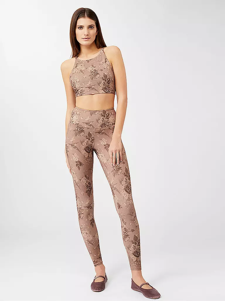 MANDALA | Damen Sport-BH Printed | Marrone