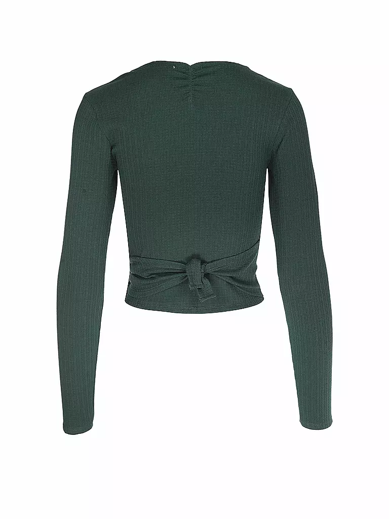 MANDALA | Damen Wickelweste Wrap Claire | Verde scuro