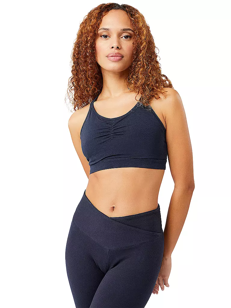 MANDALA | Damen Yoga BH Infinity | Blu scuro