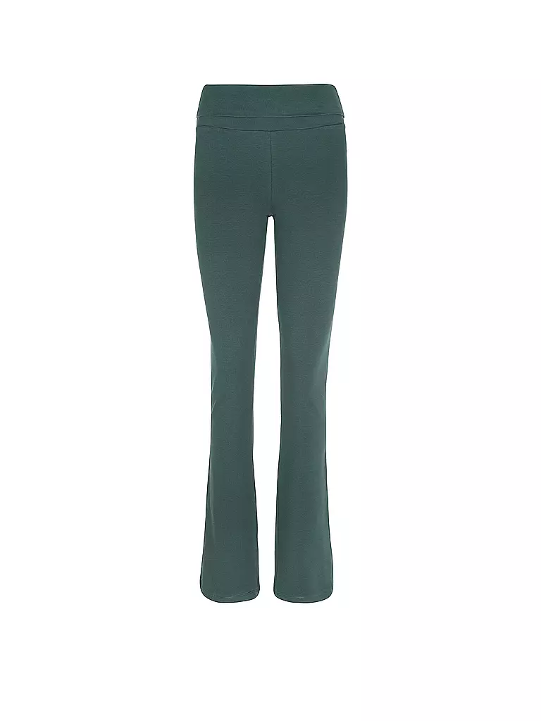 MANDALA | Damen Yoga Hose Classic Rolldown | Verde scuro
