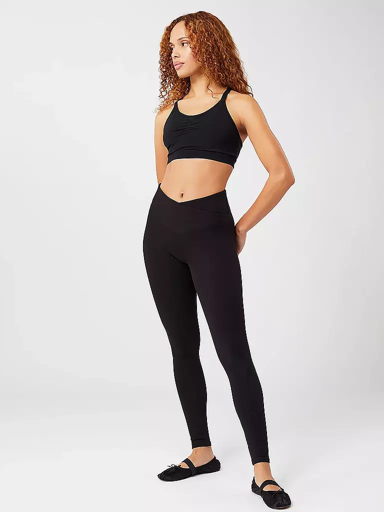MANDALA | Damen Yoga Hose Classic Rolldown | Nero