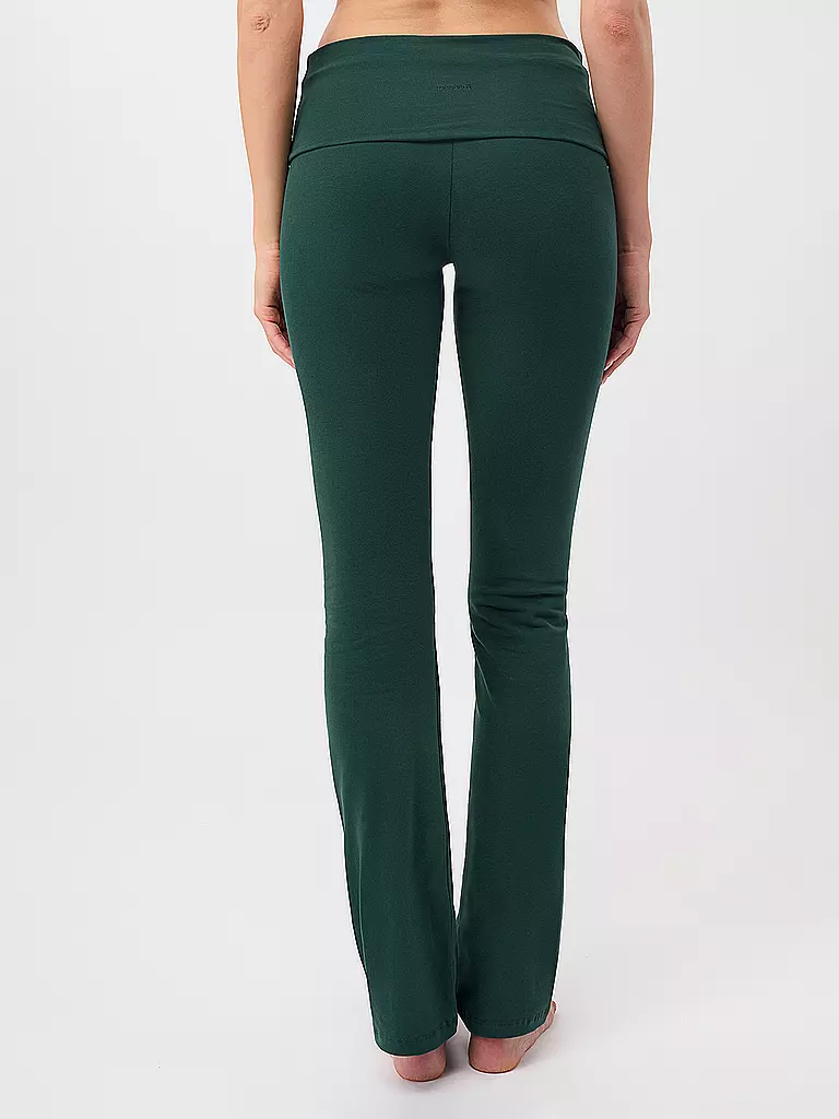 MANDALA | Damen Yoga Hose Classic Rolldown | Verde scuro