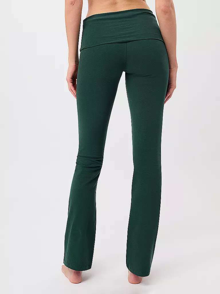 MANDALA | Damen Yoga Hose Classic Rolldown | Verde scuro