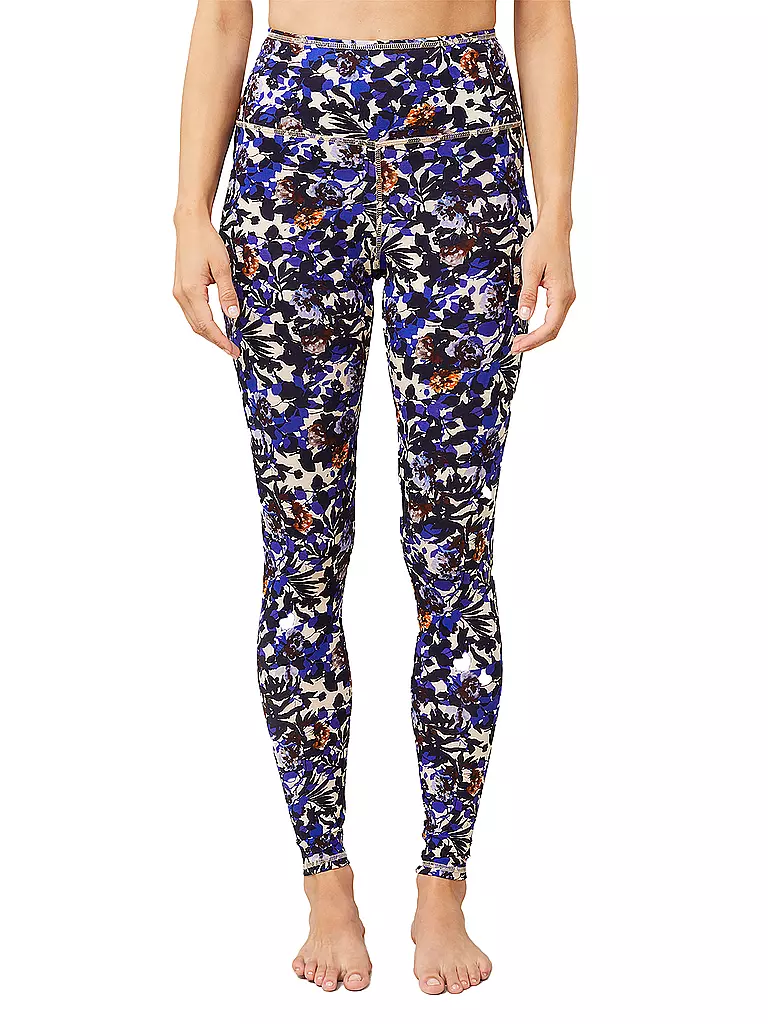 MANDALA | Damen Yoga Tight Printed | Blu scuro