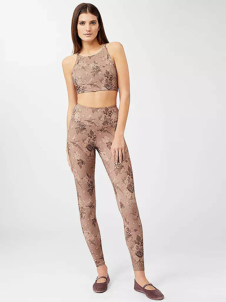 MANDALA | Damen Yoga Tight Printed | Marrone