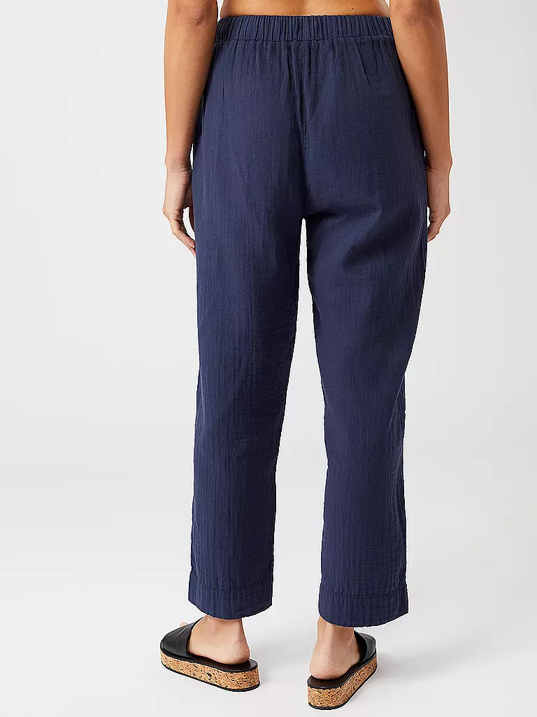 MANDALA | Damen Yogahose Mousselin | Blu scuro