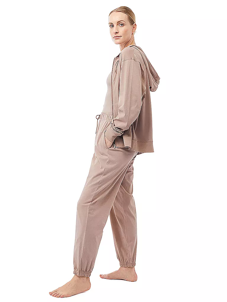 MANDALA | Damen Yogajacke Hoodie | Marrone