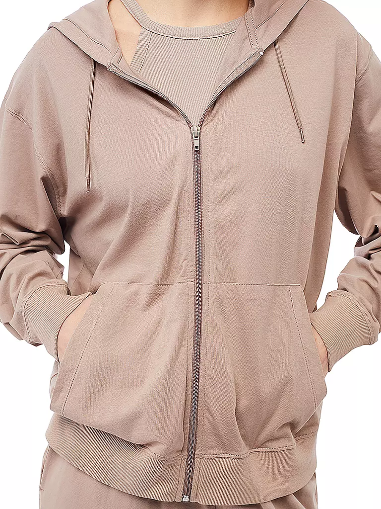 MANDALA | Damen Yogajacke Hoodie | Marrone