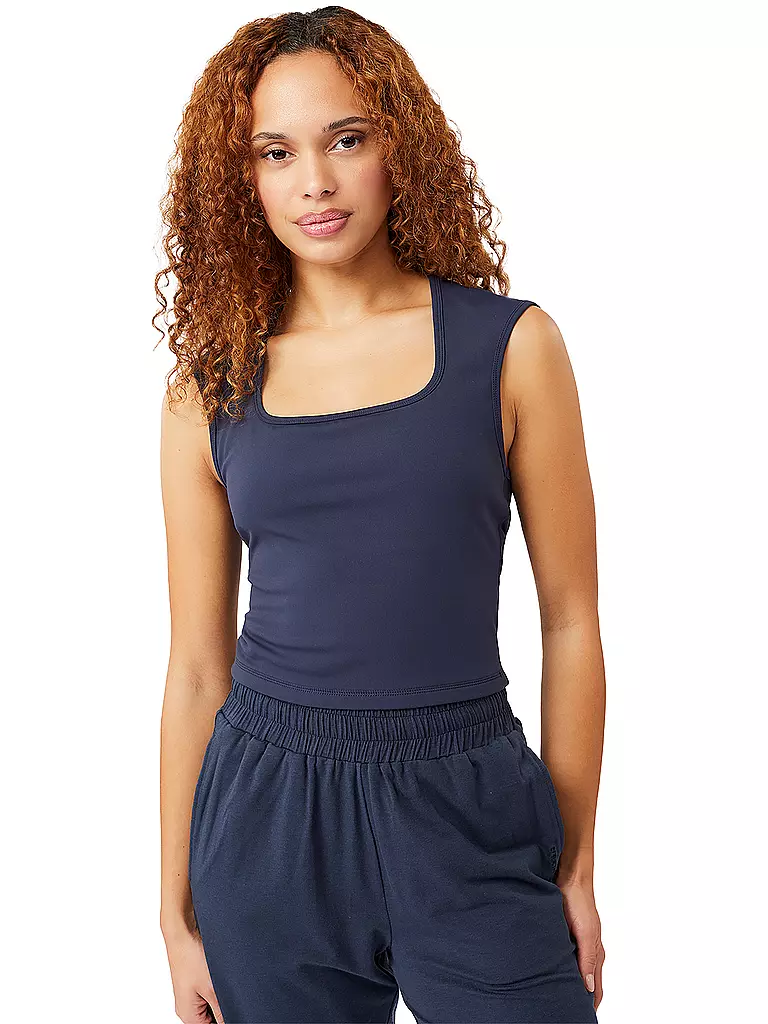 MANDALA | Damen Yogashirt Basic | Blu scuro