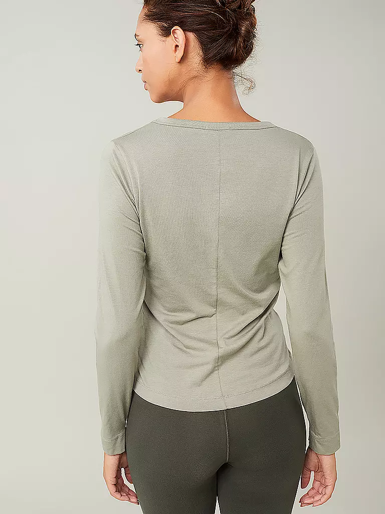 MANDALA | Damen Yogashirt French | Oliva