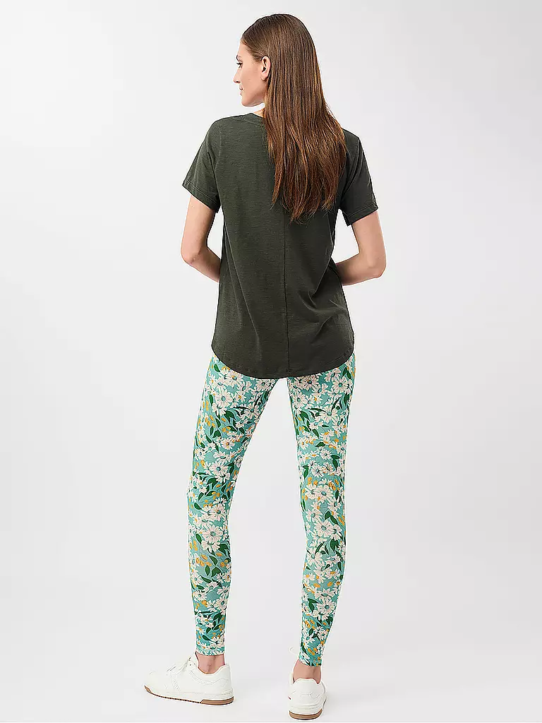 MANDALA | Damen Yogashirt The New V-Neck | Oliva