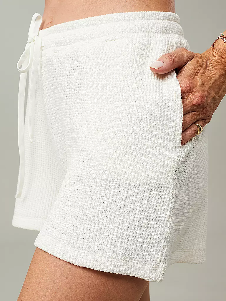 MANDALA | Damen Yogashort Pocket | Bianco