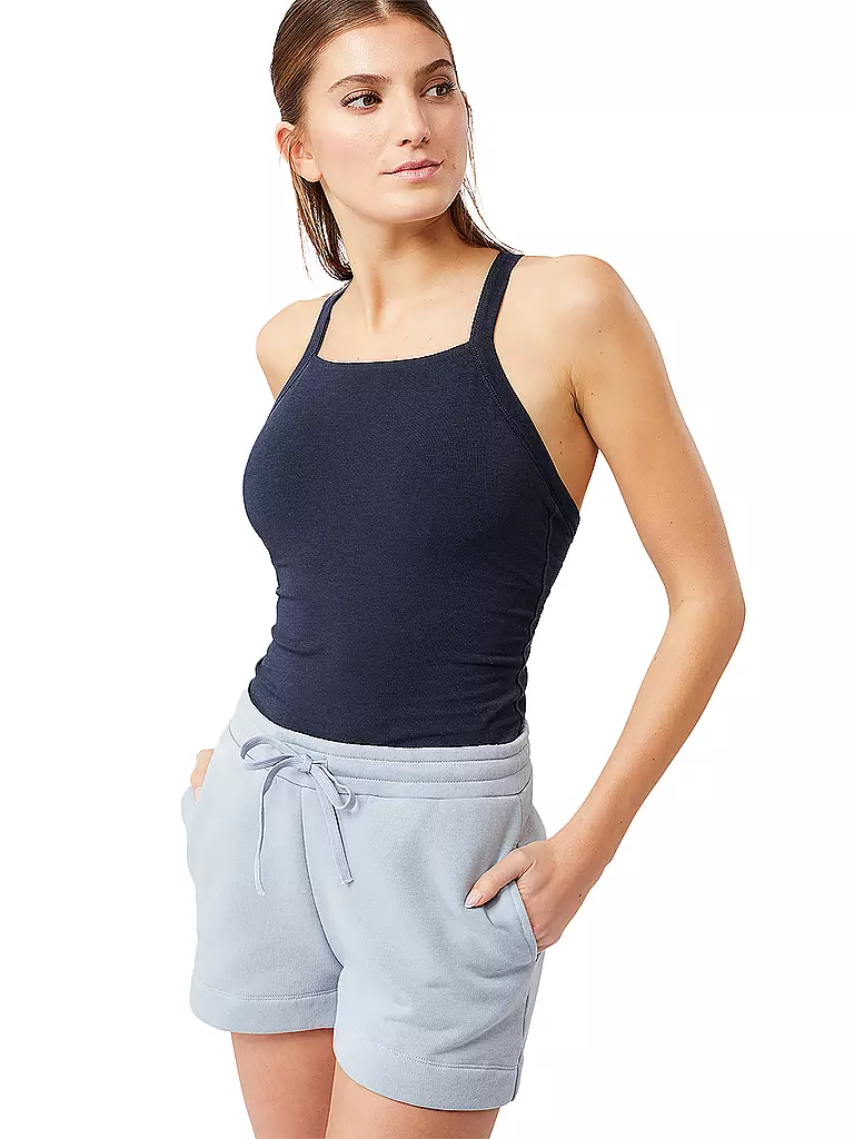 MANDALA | Damen Yogatank Define | Blu scuro