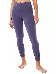 MANDALA | Damen Yogatight Cropped Ruffled | Lilla