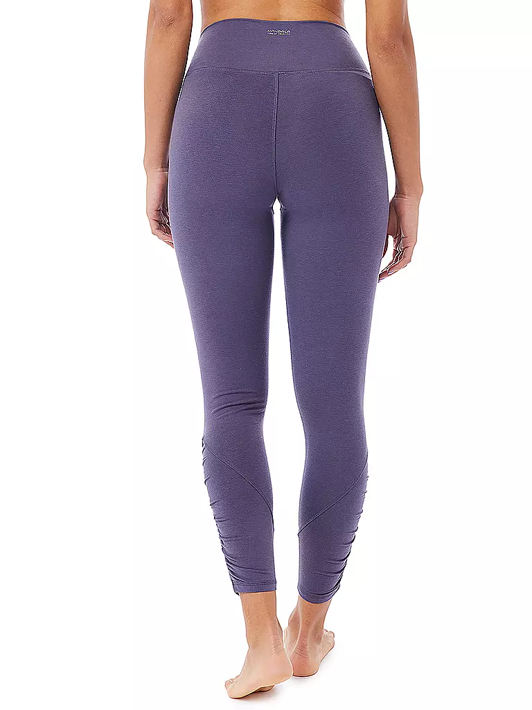 MANDALA | Damen Yogatight Cropped Ruffled | Lilla