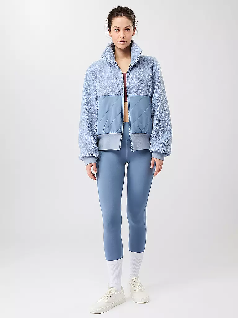 MANDALA | Giacca bomber da donna con cappuccio Warm Up | Blu chiaro