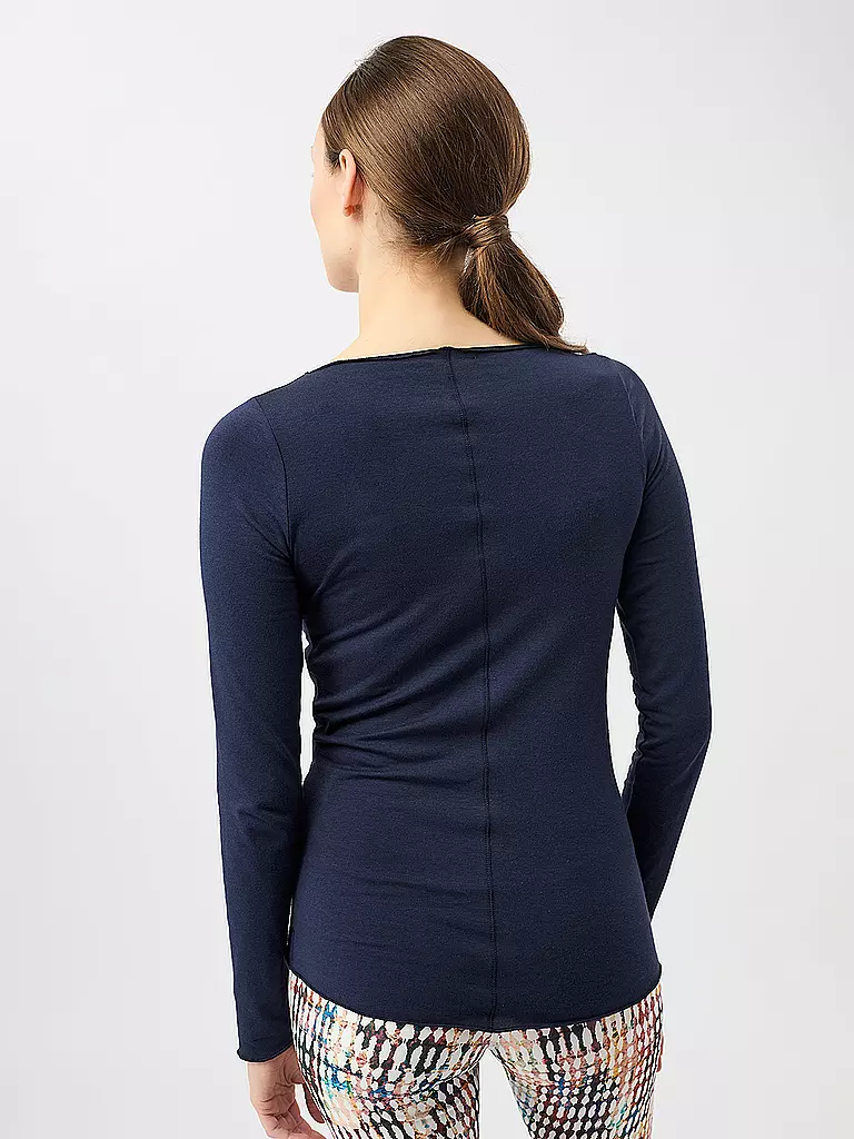 MANDALA | Maglietta Yoga Basic da Donna | Blu scuro