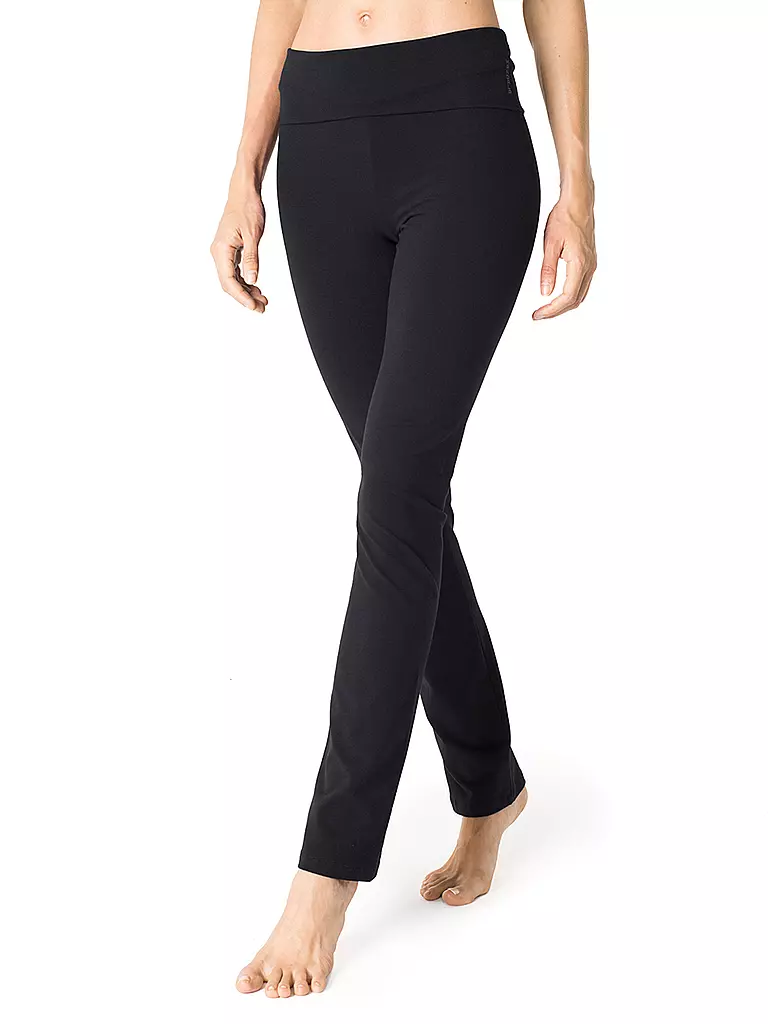 MANDALA | Pantaloni da yoga da donna Classic Rolldown | Nero