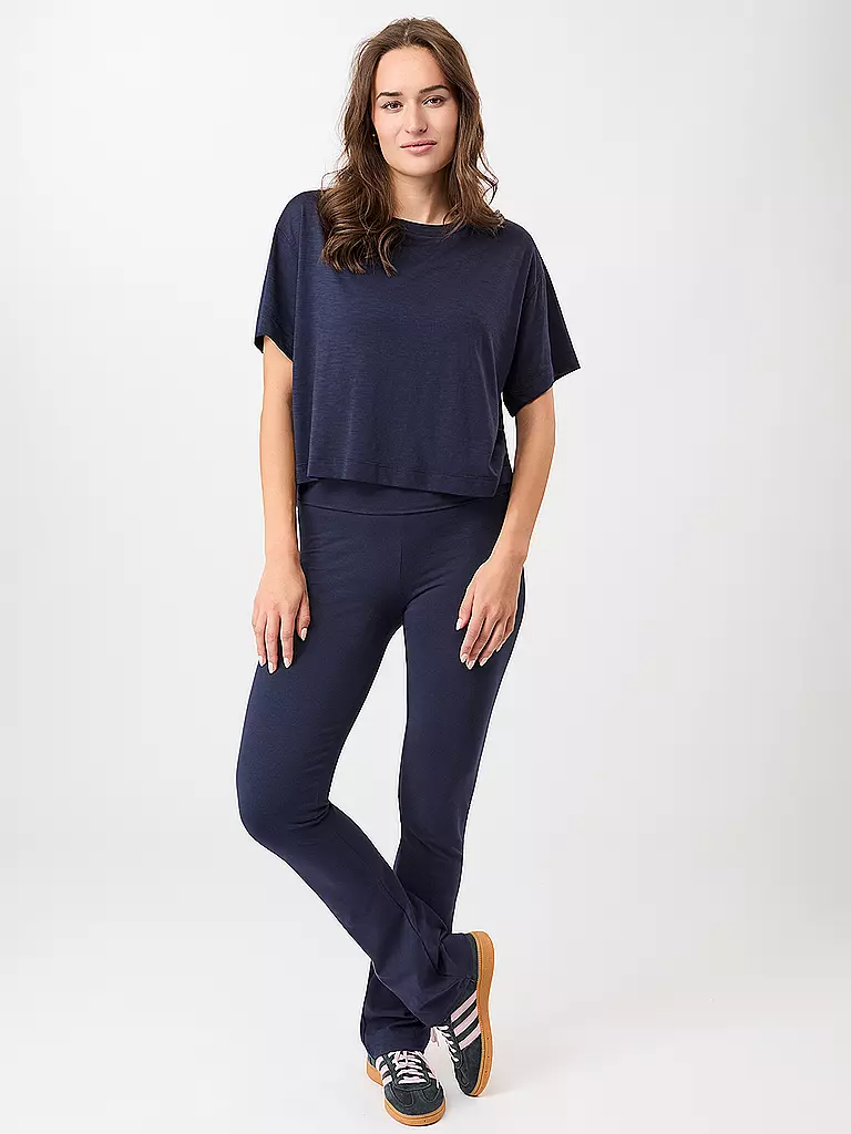 MANDALA | Pantaloni da yoga da donna Classic Rolldown | Blu scuro