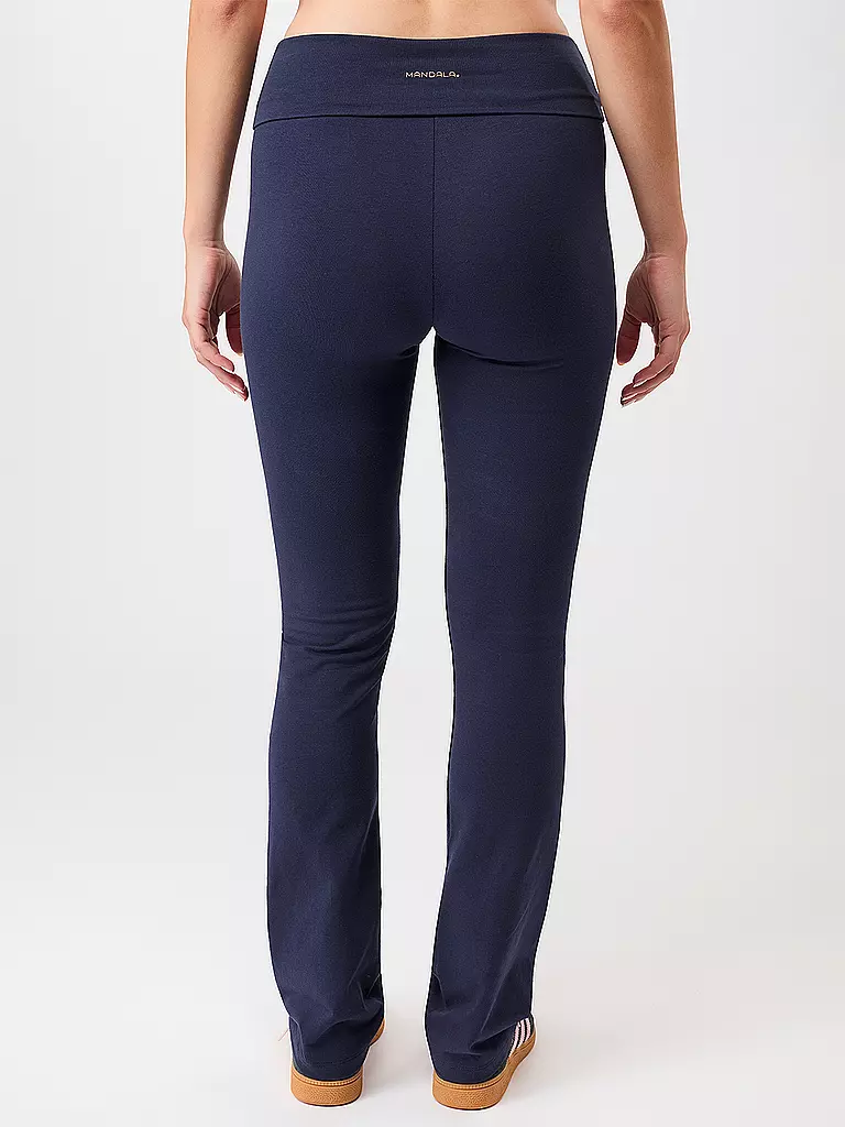 MANDALA | Pantaloni da yoga da donna Classic Rolldown | Blu scuro